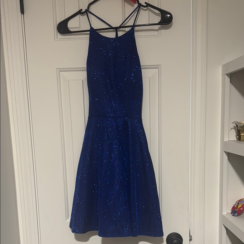 Sparkling Blue juniors dress